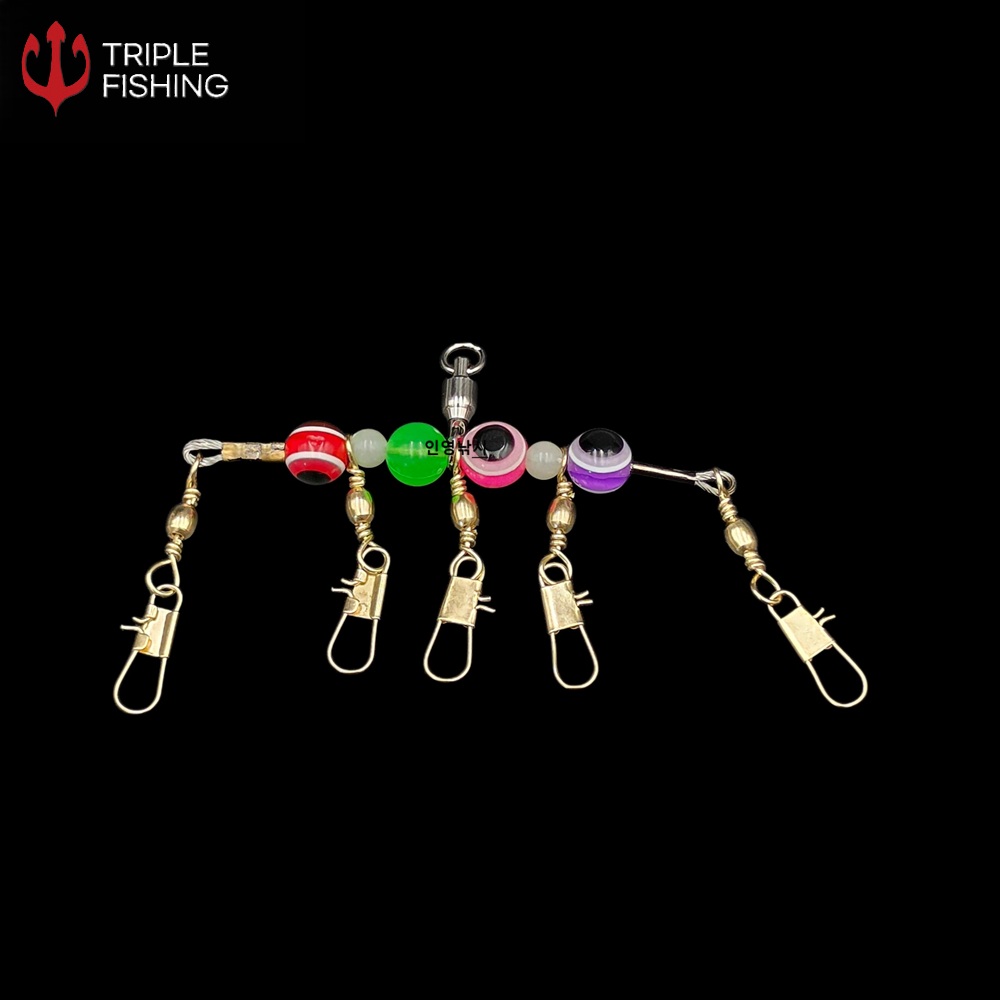 트리플 볼베어링 가로세로 타코스냅 도래 문어 스냅도래 문어채비 - 상품 이미지