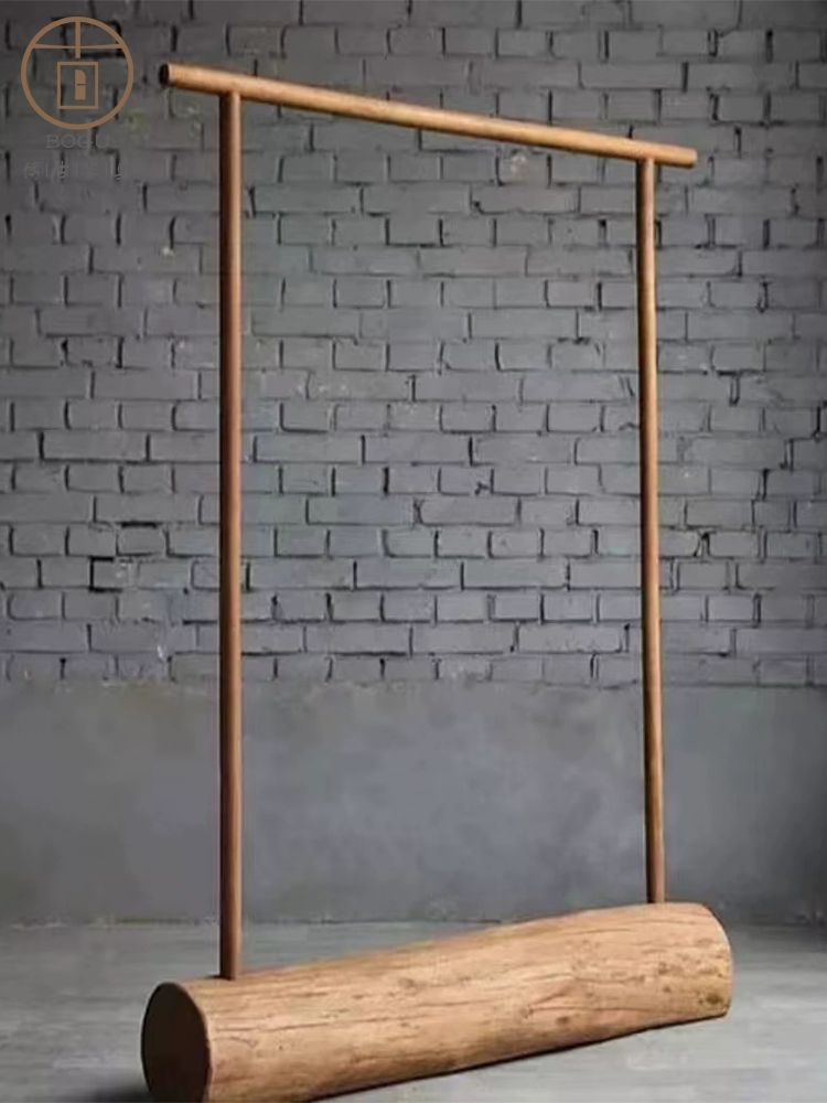 인테리어 행거 고재 통원목 디피 옷걸이 거치대 원목 높이 1.5m 길이 1.2m - 상세 이미지 4