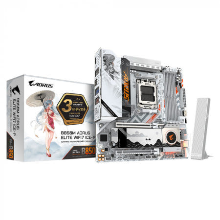 기가바이트 GIGABYTE B850M AORUS ELITE WIFI7 ICE-P 제이씨현 AMD 메인보드