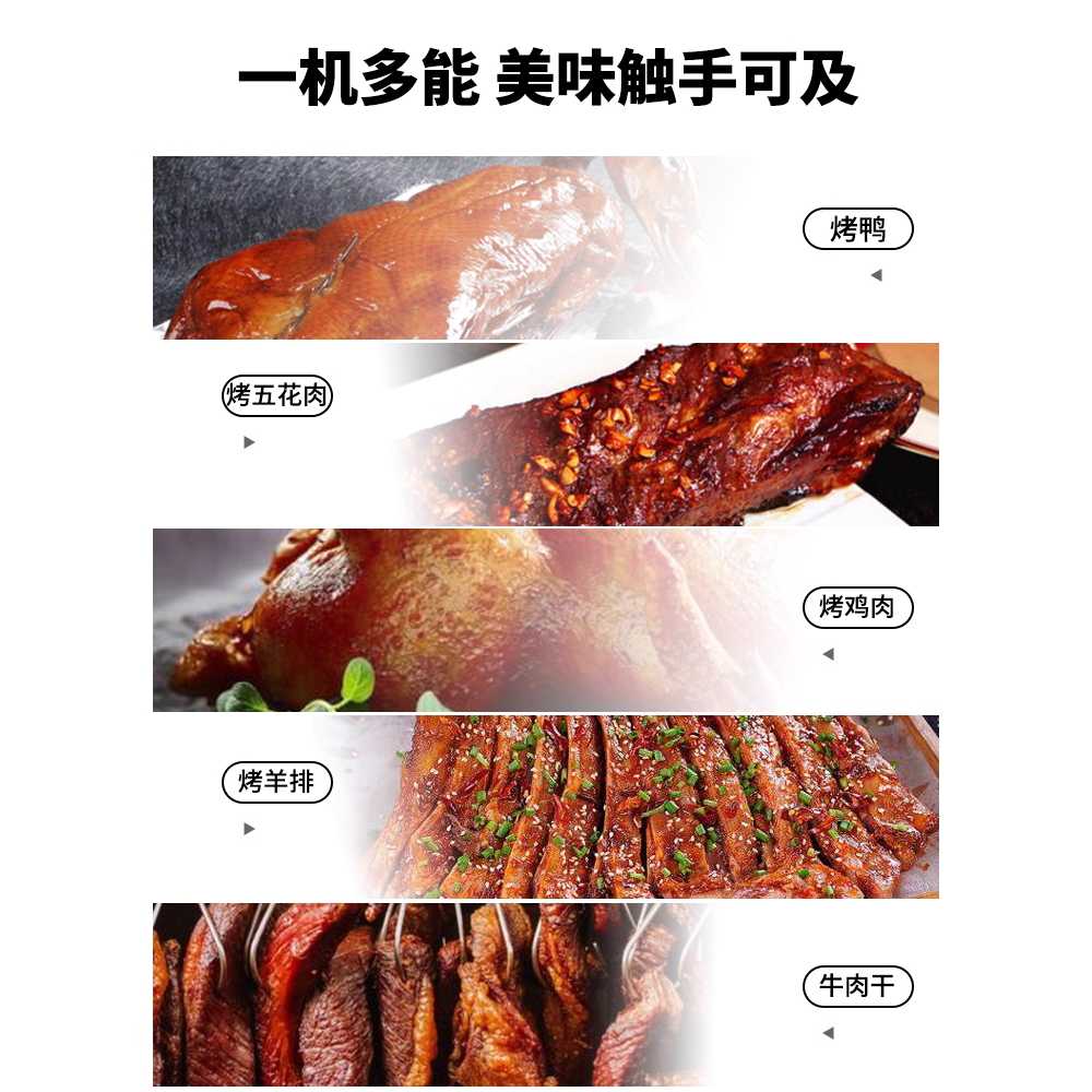 바베큐 통돌이 업소용 자동 삼겹살 그릴 오리고기 220V380V - 상세 이미지 4