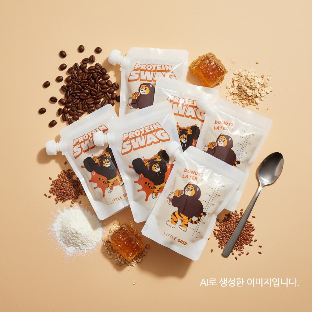 리틀그립 다용도 다회용 휴대용 스파우트 파우치 300ml 12개입 - 상세 이미지 5