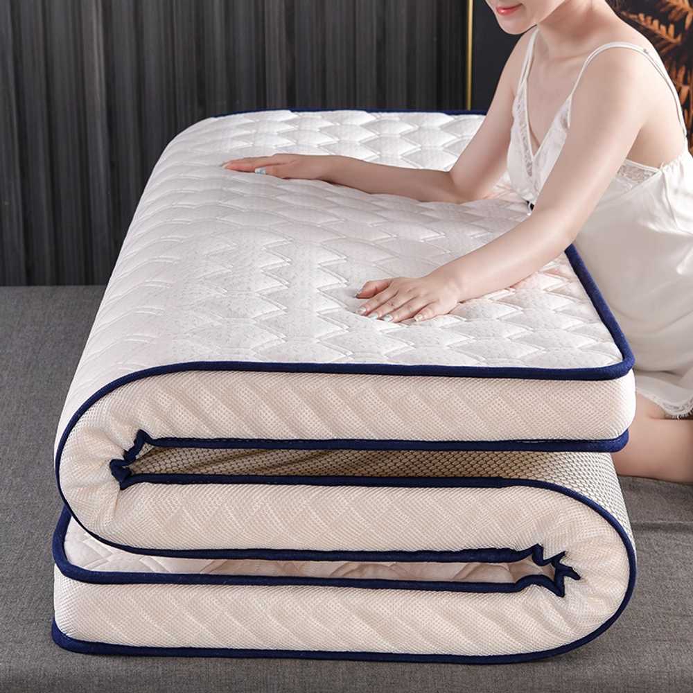 폭좁은 매트리스 토퍼 싱글매트리스 숙소용 더블 자취 900x1900 화이트 6cm - 상세 이미지 3