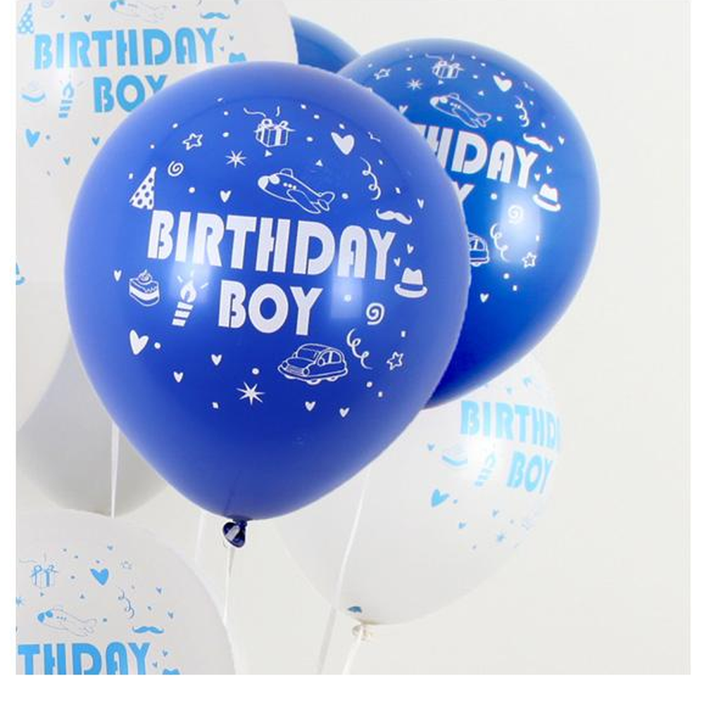 남아생일파티장식생일풍선 셀프촬영 버스데이보이레터링풍선 6p 12인치 - 상세 이미지 2
