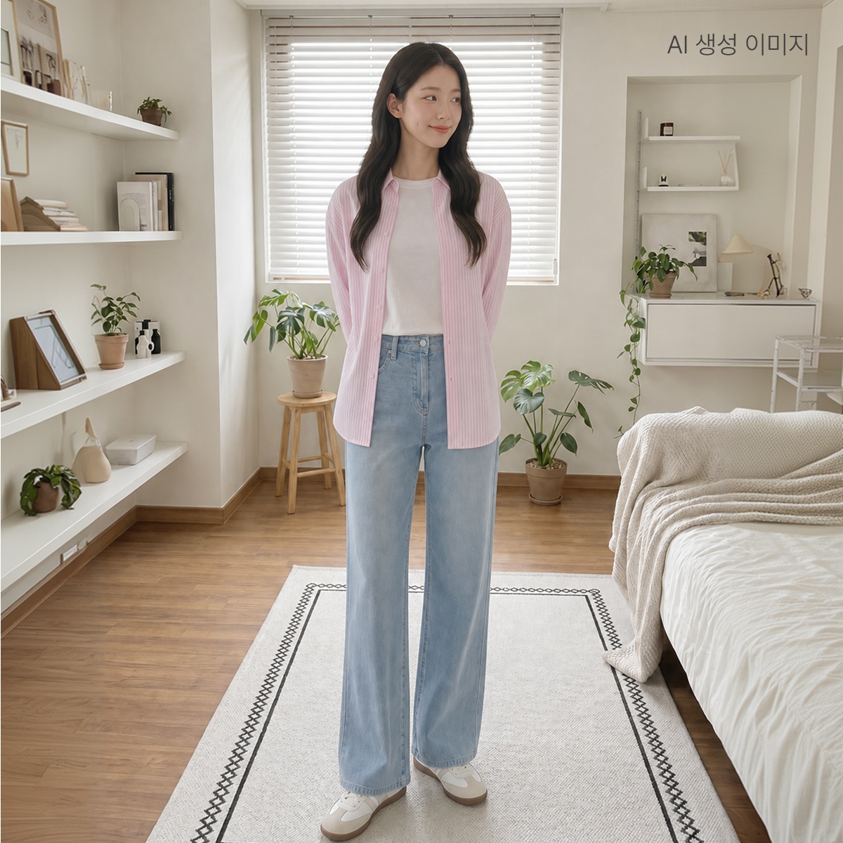 로엠 린넨 와이드 데님 (기본ver.) RMTJG25G02 - 상세 이미지 2