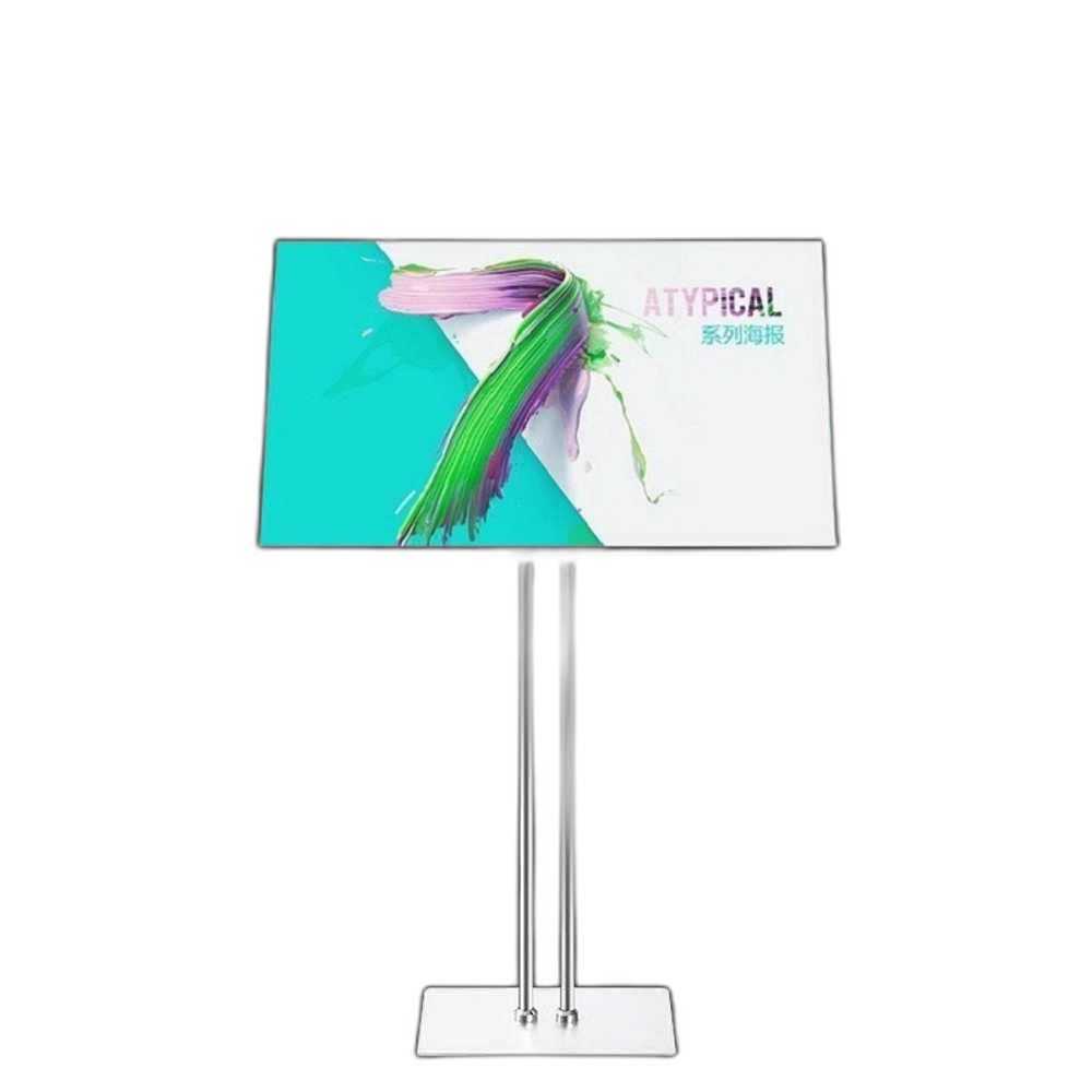 LED 메뉴판 프레임 슬림 평면형 테이블형 실내용 배너 297mmx420mm - 상품 이미지