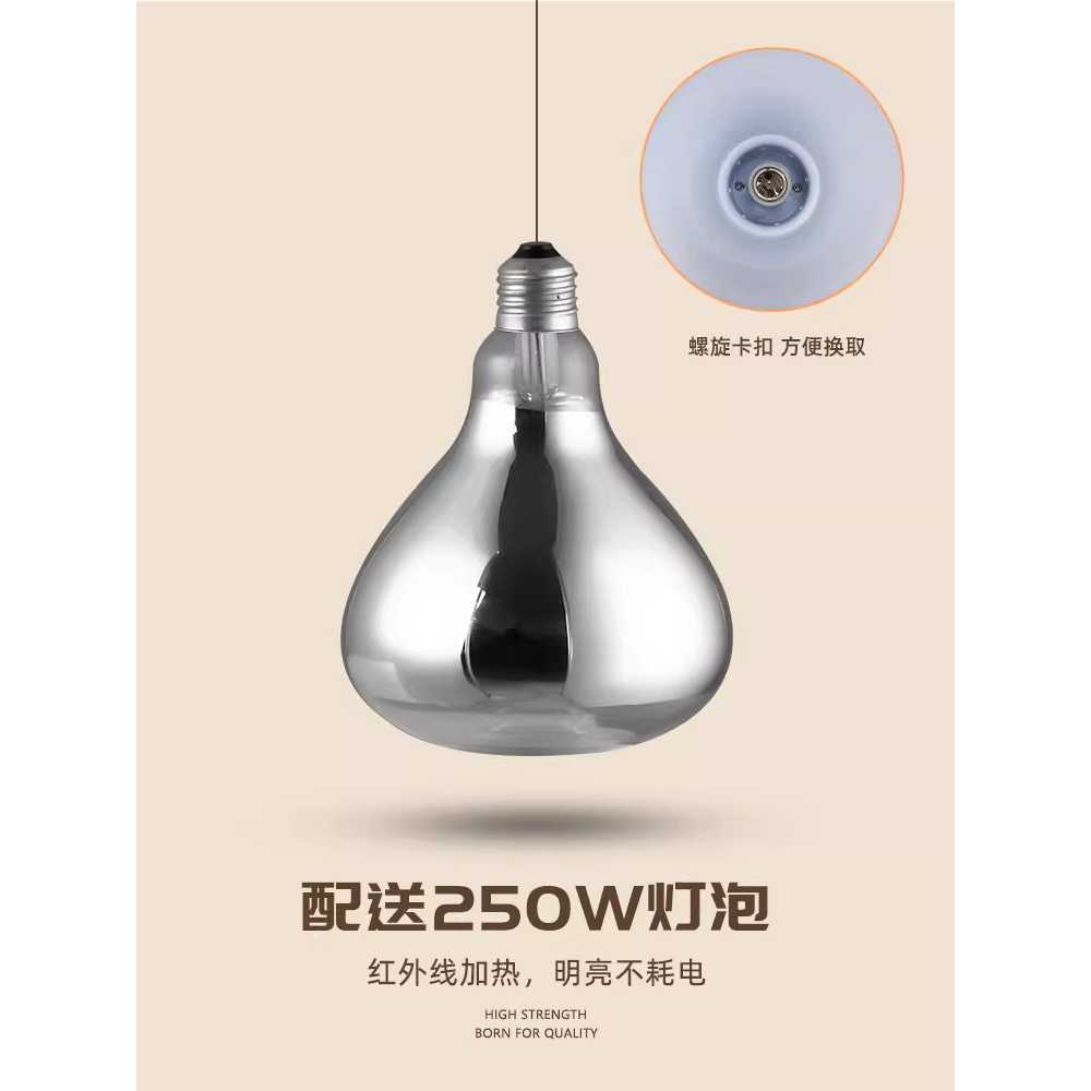 음식 온열 램프 케이터링 호텔 뷔페 온열기 워머 가열 더블 헤드 스틸 이미지 6