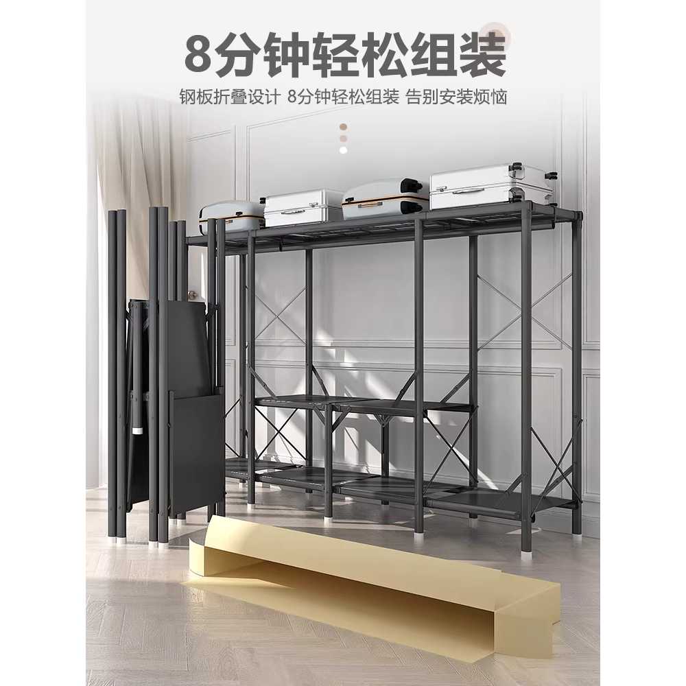 간편 조립식 옷장 수납장 서랍 좁은방옷장 원룸 비닐 80cm 여름과 가을 바람 - 상세 이미지 3