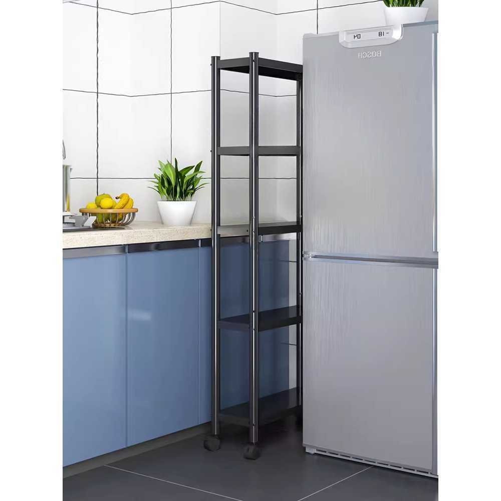 주방 틈새 수납장 팬트리장 선반 냉장고 옆 트롤리 40x20x163 5단 - 상품 이미지