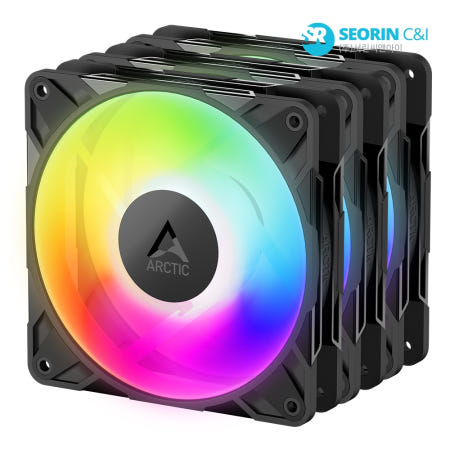 ARCTIC ARCTIC P12 Pro A-RGB LN 블랙 서린 3팩