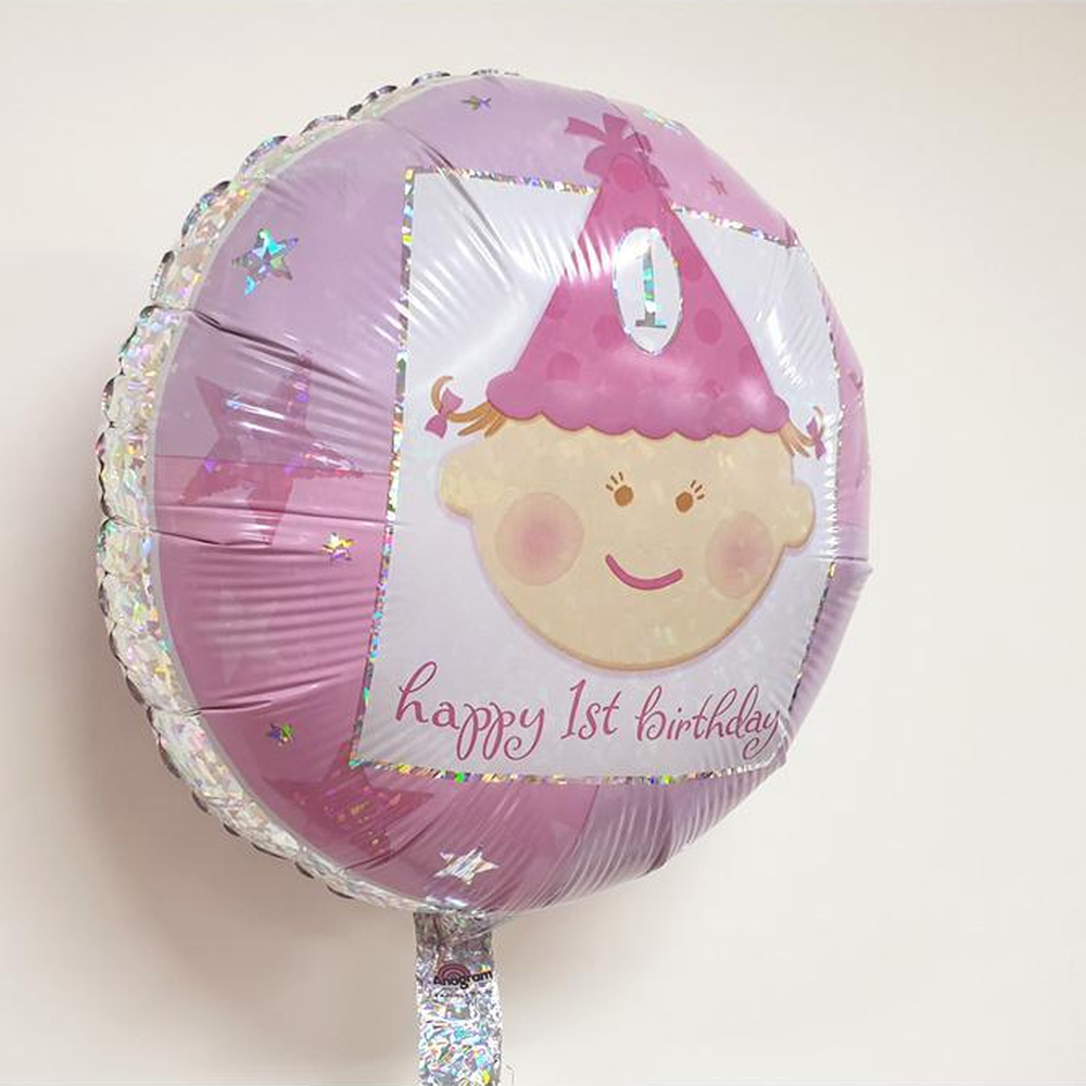 여자아이돌잔치준비아기풍선 셀프촬영첫돌돌잔치풍선 핑크색생일파티 18인치 - 상세 이미지 2