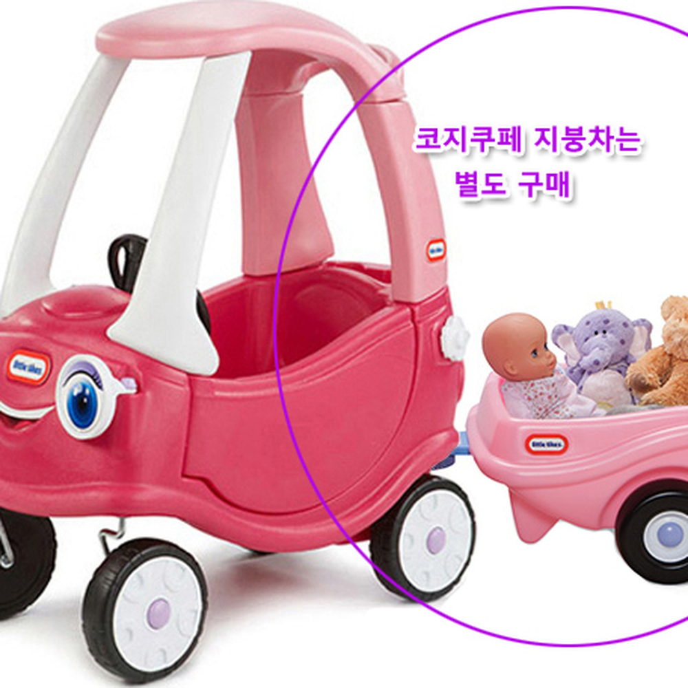 연결가능어린이집아기자동차 짐칸역할놀이지붕차 핑크컬러유치원승용완구 5세 6세 - 상세 이미지 5