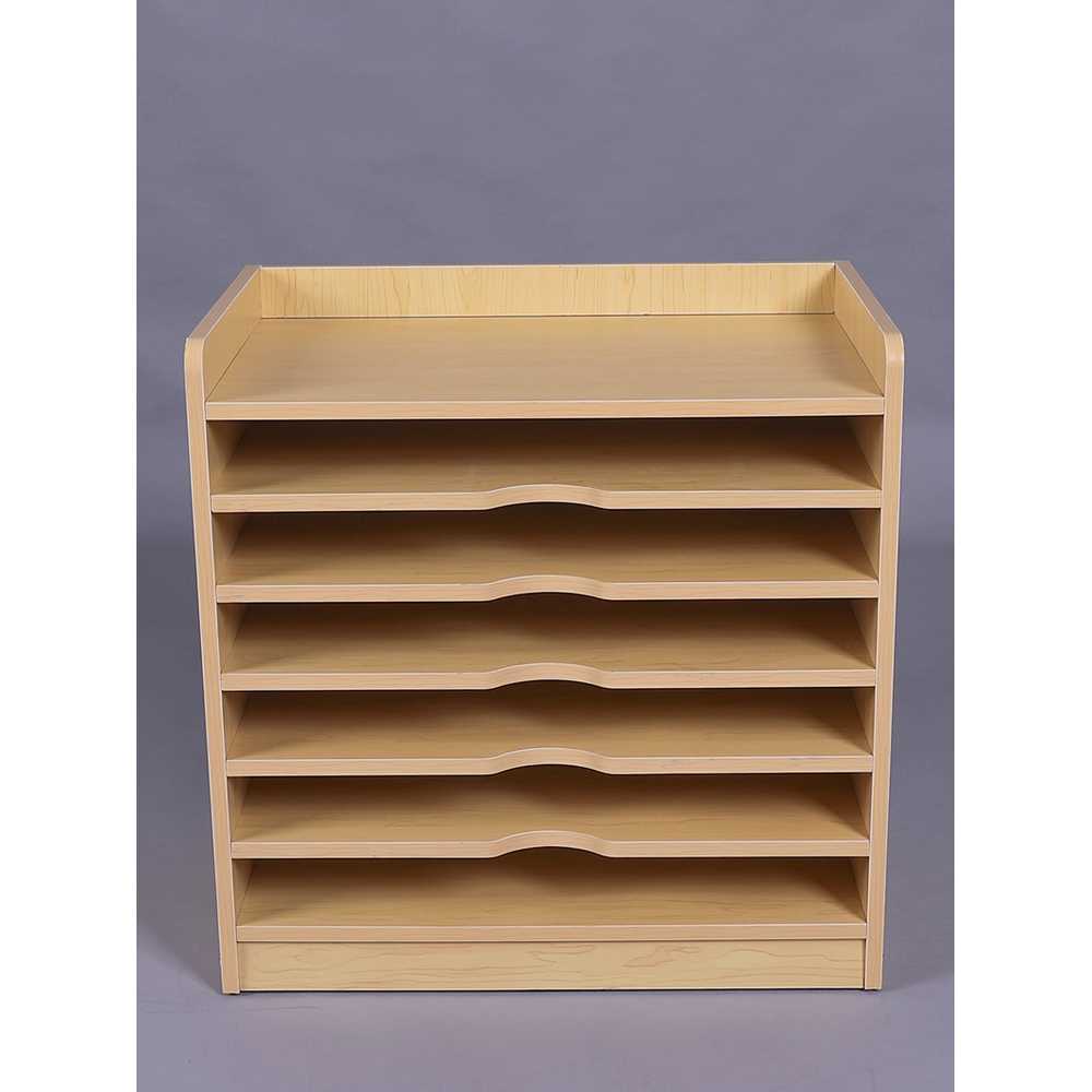 도화지 보관함 오크 서류함 정리함 종이 절지 수납함 단풍나무 6단 60x40x60 - 상세 이미지 4