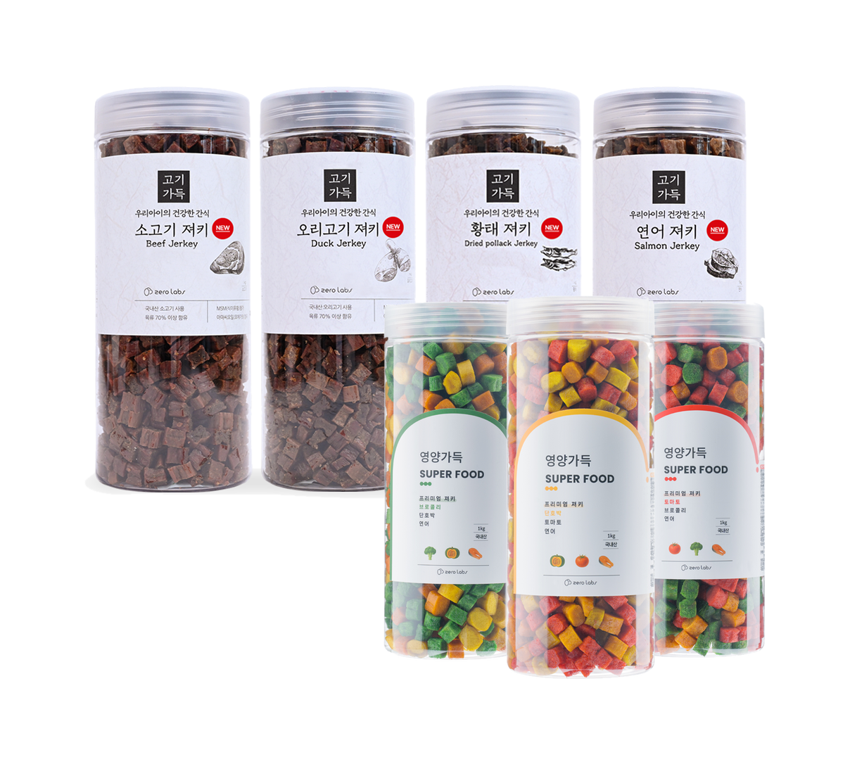 제로랩스 고기가득1kg+영양가득1kg 기능성 케어 강아지 화식 간식 - 상세 이미지 2