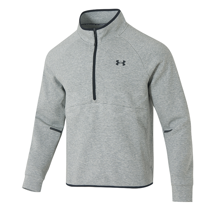 언더아머 UA Unstoppable Flc Half Zip-GRY 그레
