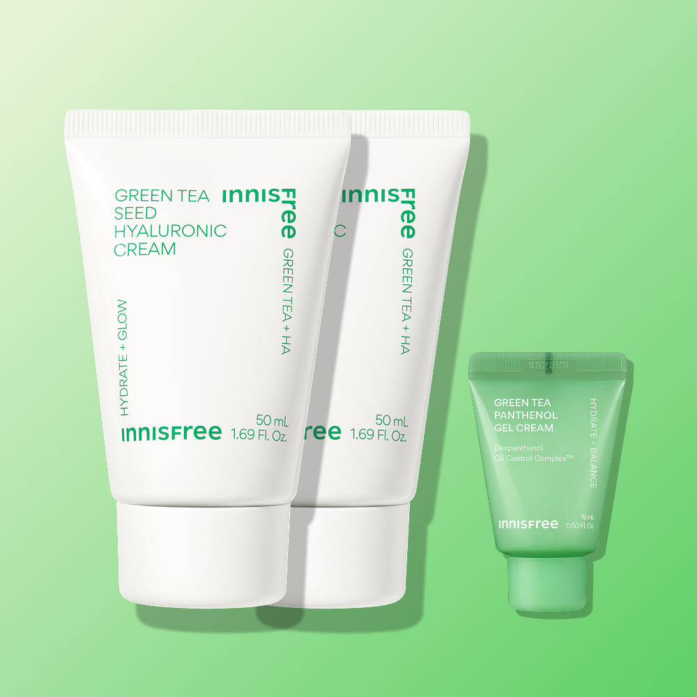 이니스프리 이니스프리 그린티 씨드 히알루론산 수분크림 50ml, 2개