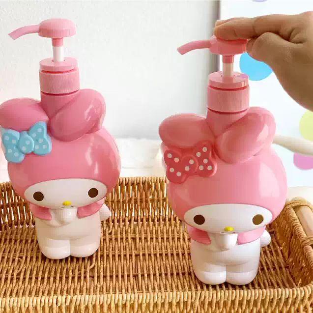 마이멜로디 샴푸 통 디스펜서 세제통 펌프통 분배 용기 바디워시 주방 욕실 공병 샤워젤 병 블루리본 750ml - 상세 이미지 5