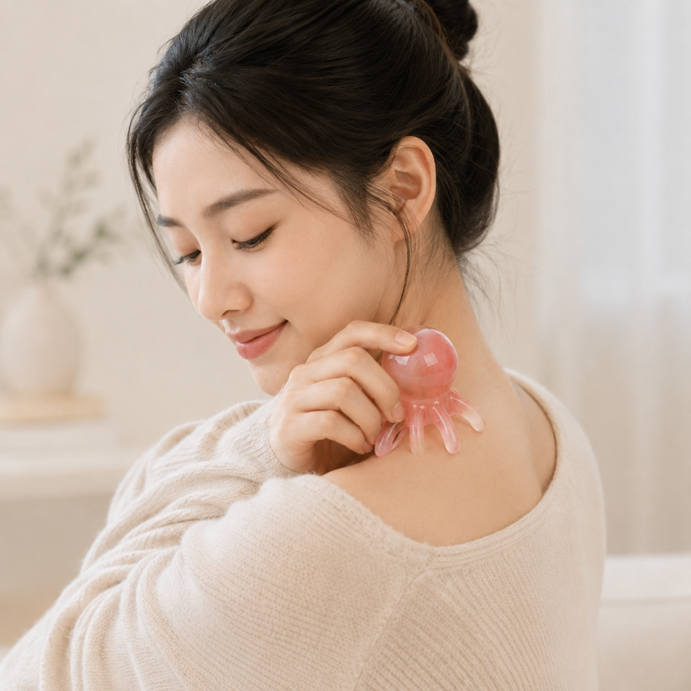 문어 괄사 두피 마사지 다리 마사지기 - 상세 이미지 5