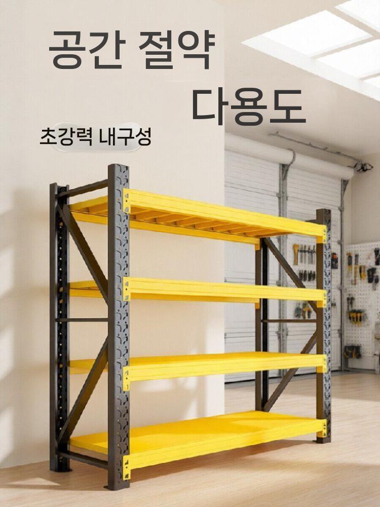 중량랙 수납대 조립식 정리대 철제선반 산업용 가정용 이동식 3단 높이 200cm 길이 100x폭 40cm 이미지 7