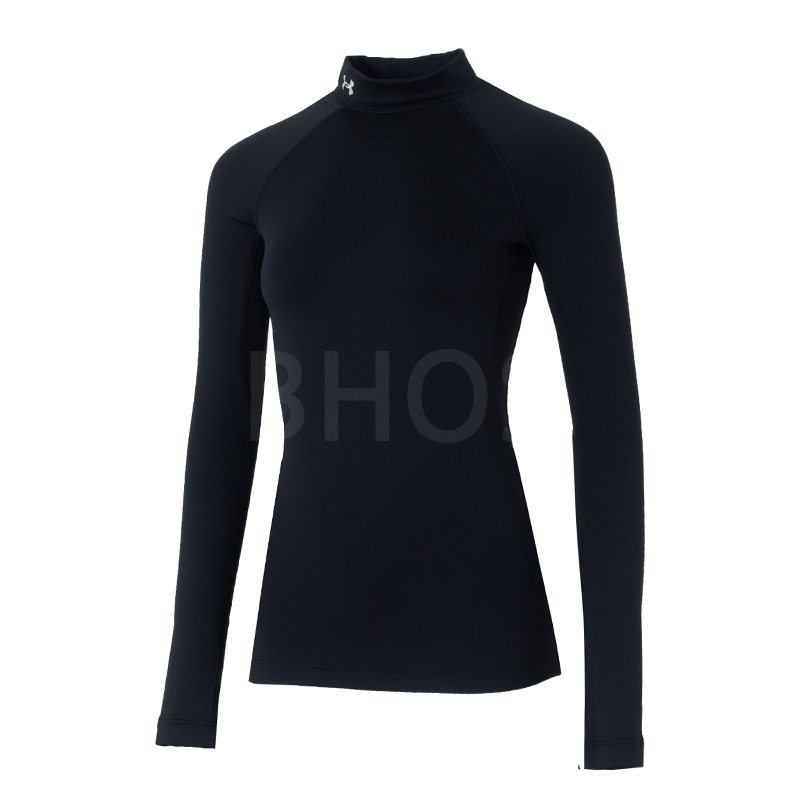 언더아머 UA Authentics Mockneck 블랙 여성 긴