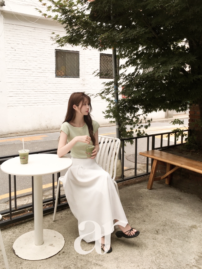 [자체제작] (MADE) 플리츠 A라인 롱 스커트 sk7837 - 상세 이미지 5