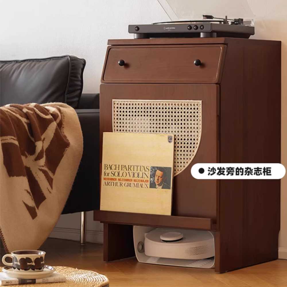 로봇청소기장 로봇청소기 수납장 원목 로보락 호환 51x49x84 앤틱 캐비닛 - 상세 이미지 3