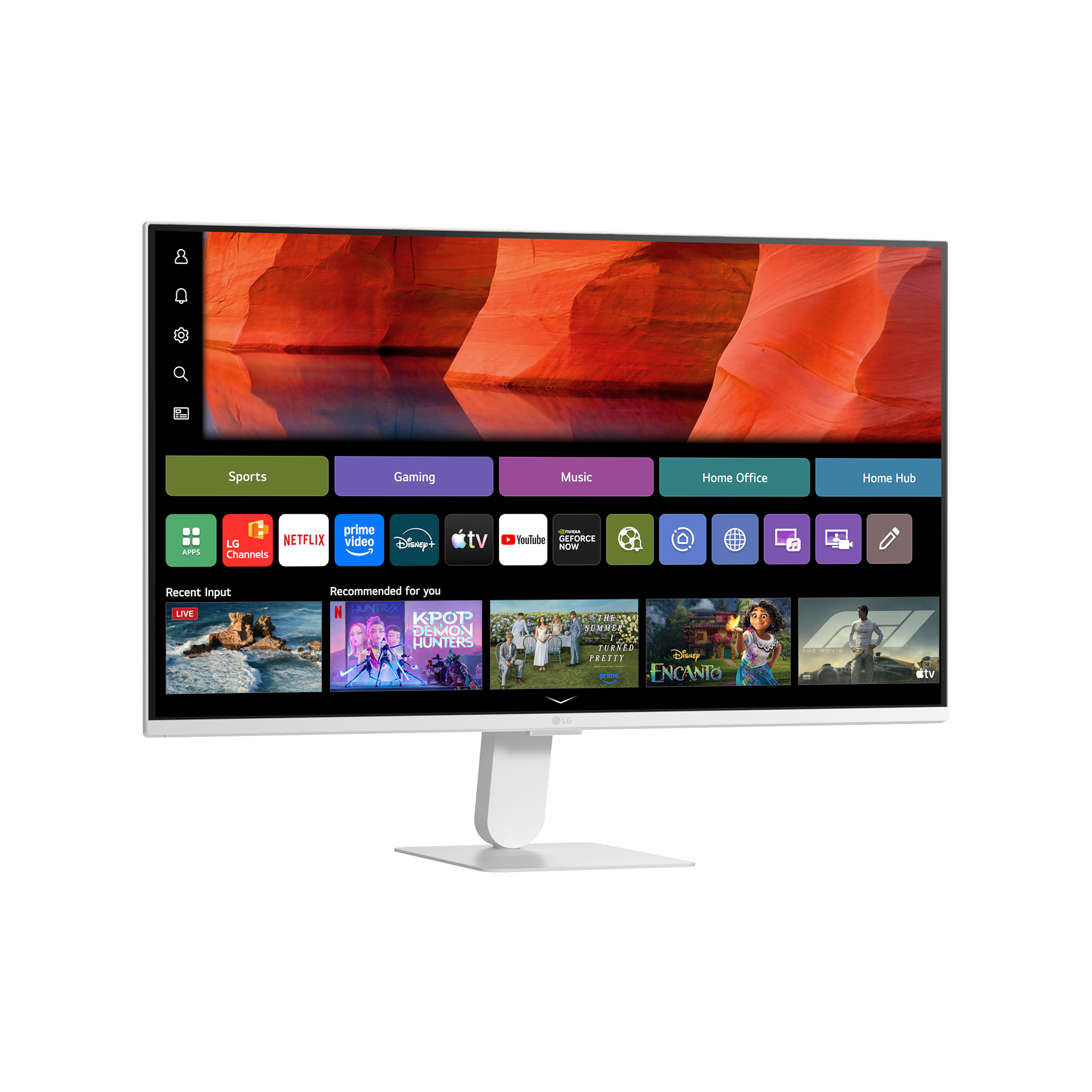 LG 27인치(68cm)모니터 스마트TV 화이트 스탠드세트AP-43S 스탠바이미 룸앤티비 이미지 7