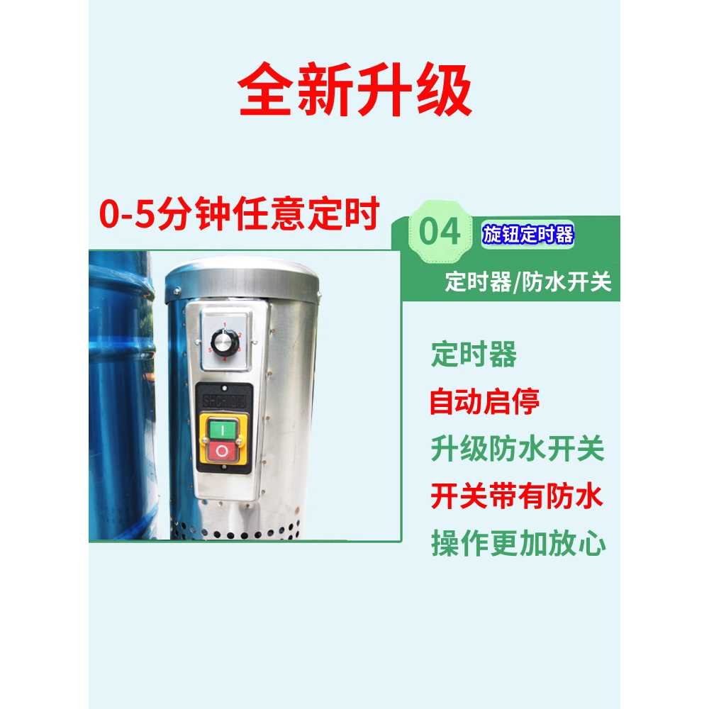 공업용 탈수기 수건 의류 카페트 원심 세척기 전기 대형 1.5KW 2상 26kg - 상세 이미지 3