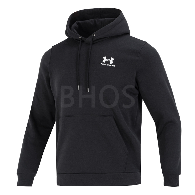 언더아머 UA Essential Fleece 블랙 남성 맨투