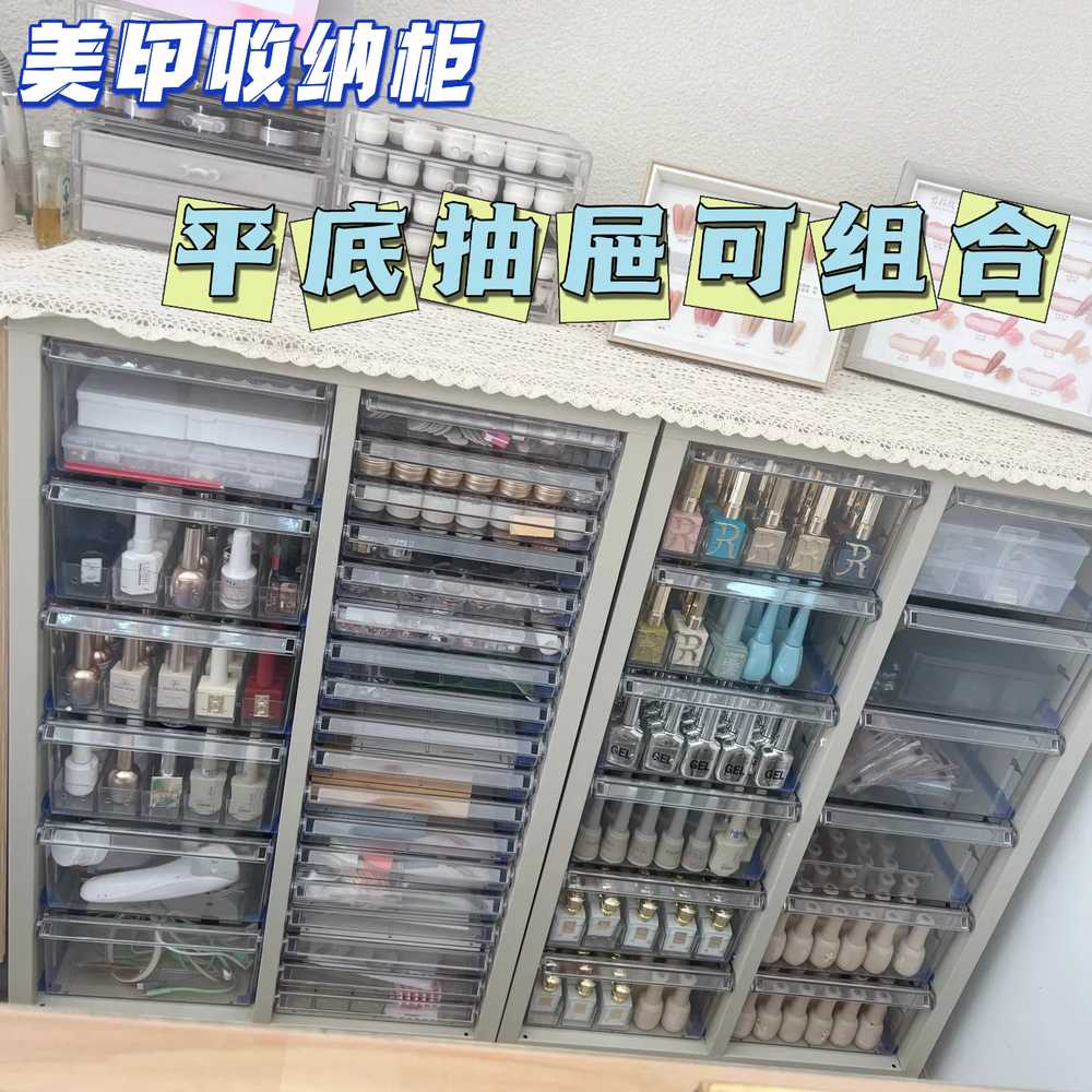 A4 용지 정리함 랙 서류정리함 도면 문서 수납함 서랍 10개 서랍(높이 4cm) 이미지 6