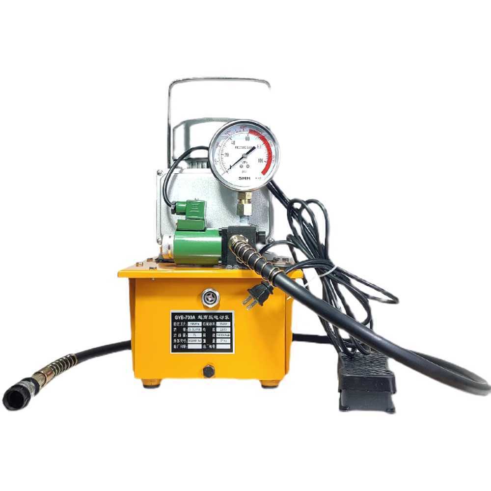 휴대용 유압 펌프 철판 도구 시스템 기어 커터 추력 큐큐-700 1.2KW 수동 220V - 상품 이미지