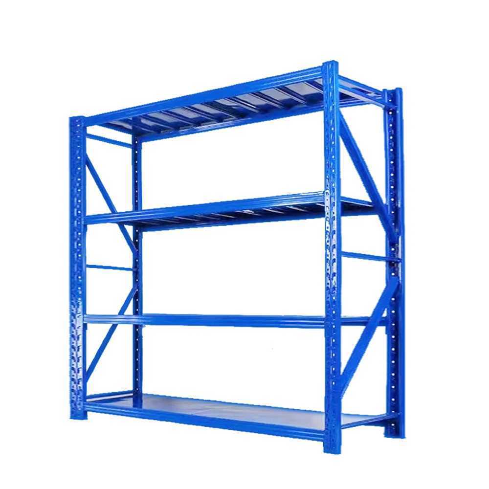 철제 창고 선반 메탈선반 앵글 프레임 물류 공장 부품 4단 120kg 120x40x200 - 상품 이미지