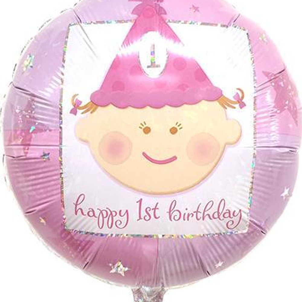 여자아이돌잔치준비아기풍선 셀프촬영첫돌돌잔치풍선 핑크색생일파티 18인치 - 상세 이미지 3