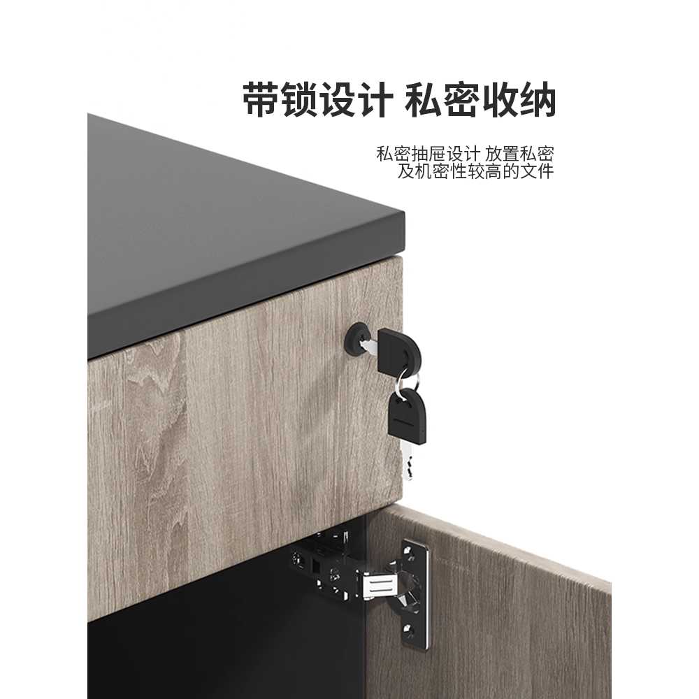 보안 서류 보관함 서랍 서류보관함 잠금장치 대용량 타이-402 나무색(서랍/도어) - 상세 이미지 3