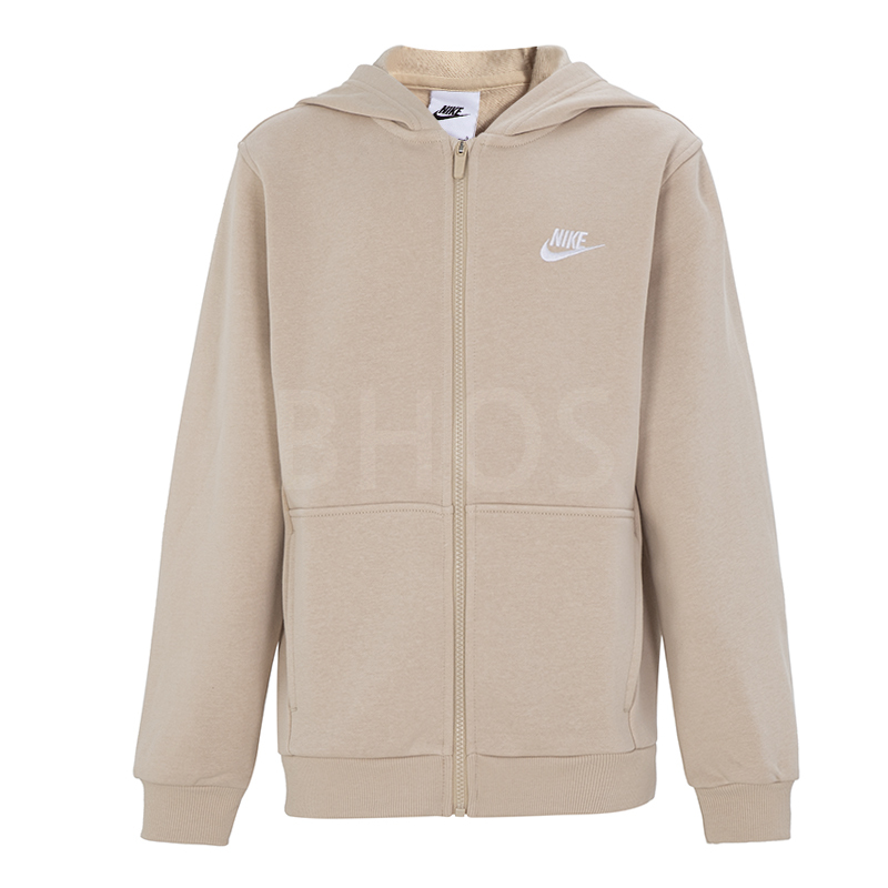 나이키 NSW CLUB FT HD FZ LS LBR 화이트 키즈