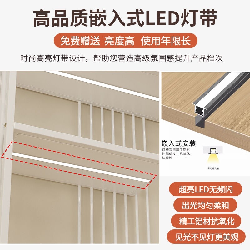 미용실 진열대 랙 작업 선반 수납 네일샵 업소용 정리 (골드)60Lx30Wx200H - 상세 이미지 4