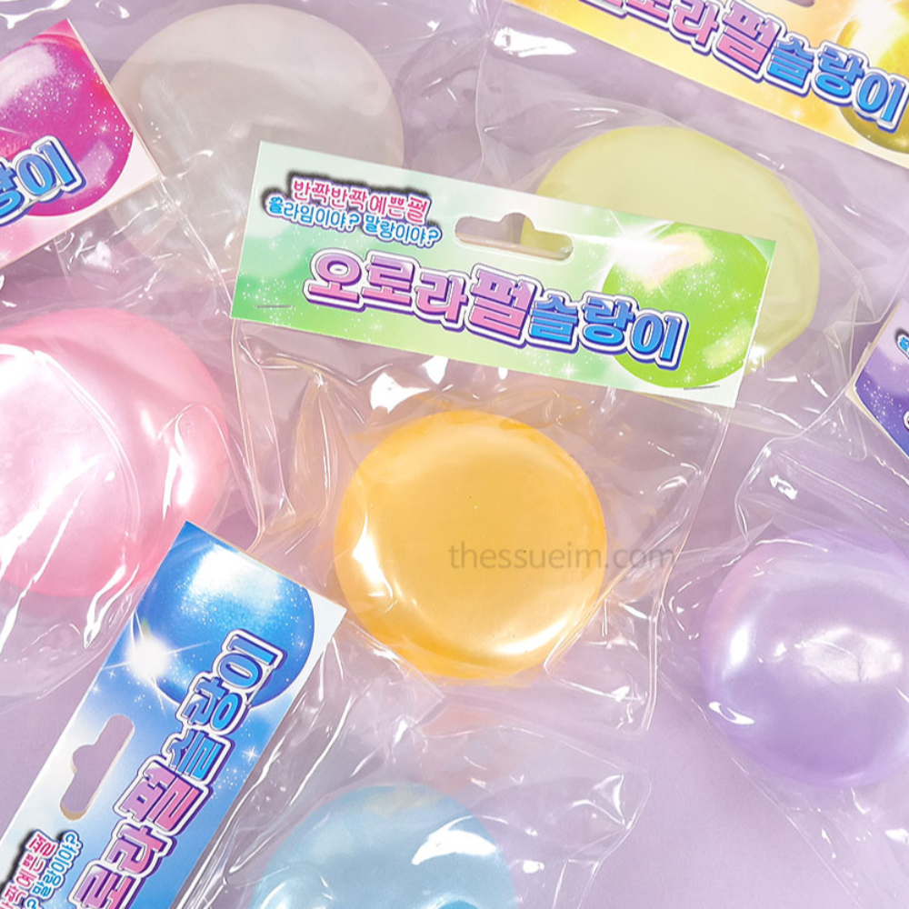 오로라 펄 슬랑이 클리어 꾸덕 쫀득한 말랑이 - 상품 이미지