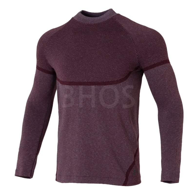 언더아머 UA CG Rush Seamless Mock 퍼플 남성