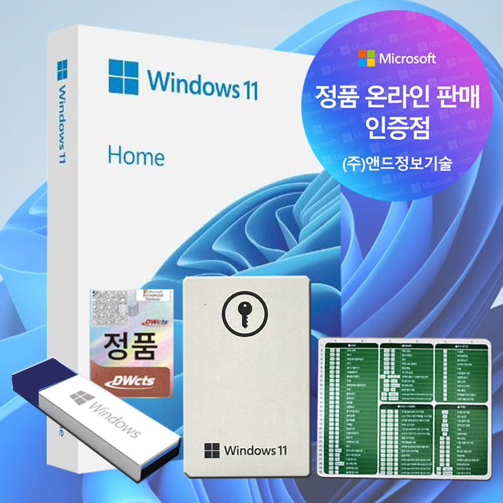 MS 윈도우 11 Windows Home 영구사용 제품키 설치 USB 포함 패키지 가격 비교 소프트이즈 MS 윈도우 11 Windows Home 영구사용 제품키 설치 USB 포함 패키지