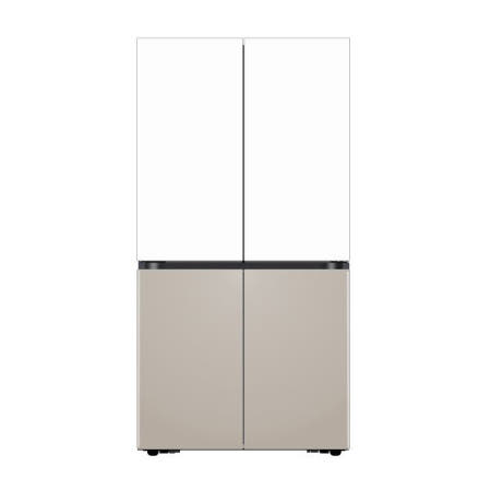 삼성전자 삼성전자 비스포크 냉장고 AI 하이브리드 키친핏 Max 633L 푸드쇼케이스 화이트+베이지 o클릭o RM70F64M2ZG [삼성 감사 페스티벌]