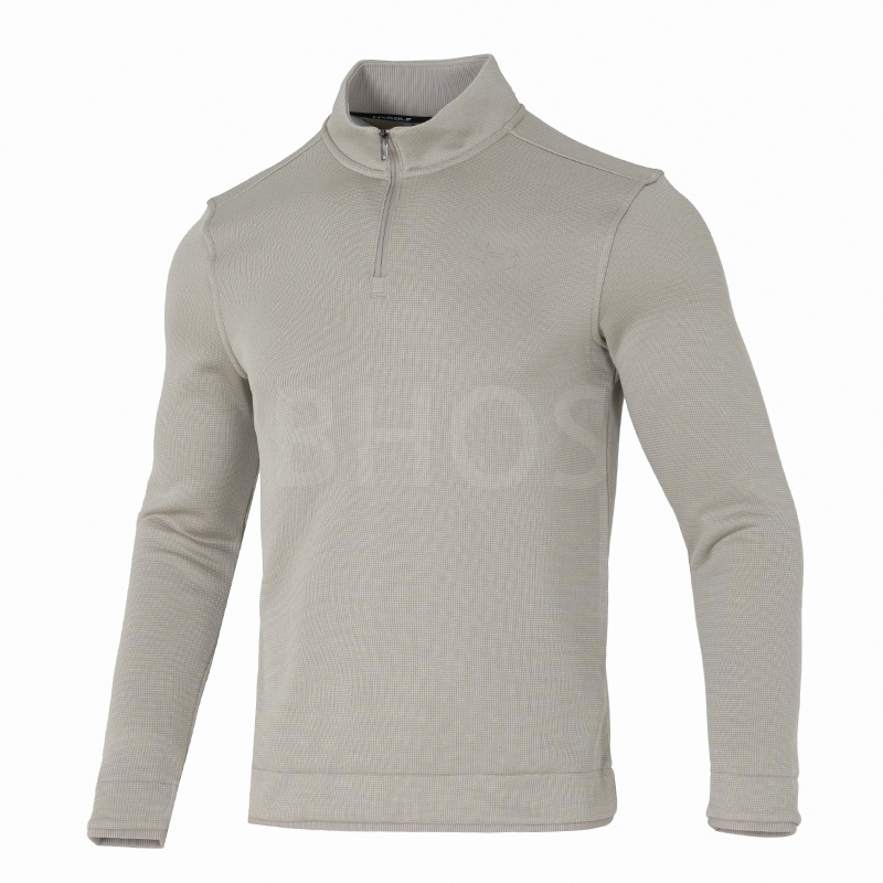 언더아머 UA Sweater Fleece QZ 카키 남성 티