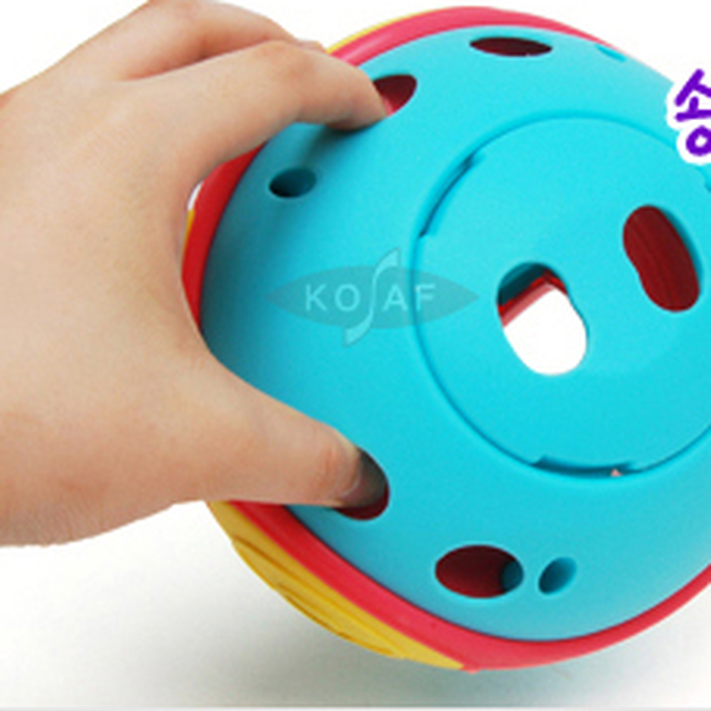 원형모양영아놀이멜로디볼 입체블록감각발달블록놀이 음악교육오감자극모양맞추기 6개 - 상세 이미지 2