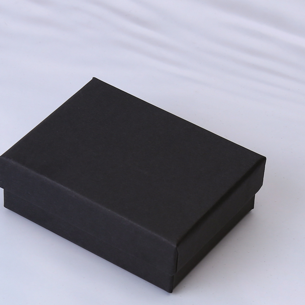 반지포장세트 고급블랙무지 목걸이반지세트포장박스 쥬얼리샵포장상자 7x9cm - 상세 이미지 3