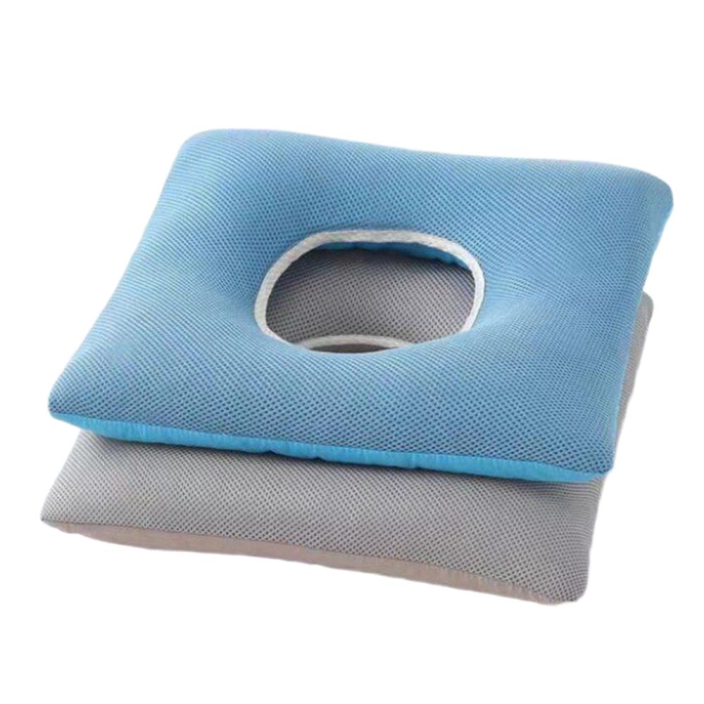 욕창방석 배게 꼬리뼈 방석 눌림방지 쿠션 조절 수술 의자 받침대 파란색 - 상품 이미지