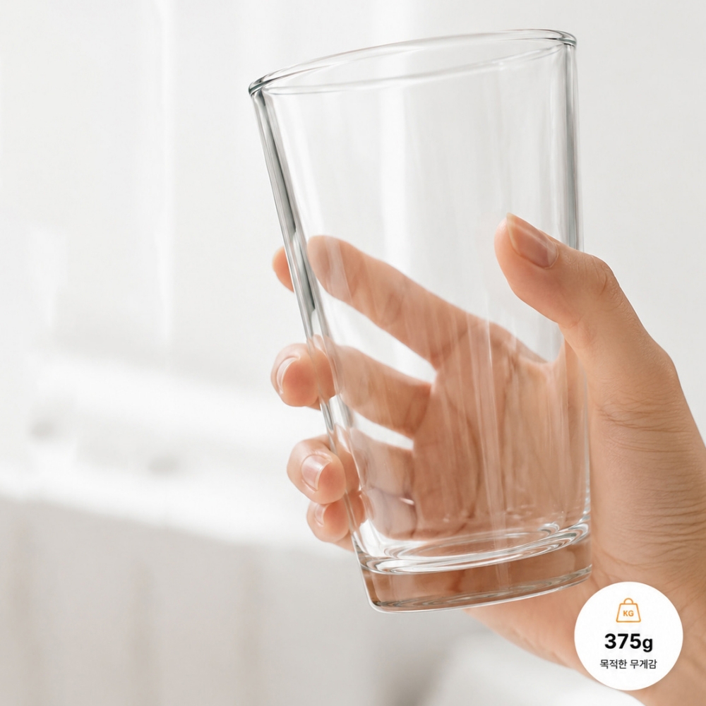 홈카페 베이직 유리컵 아이스아메리카노 플랫화이트 아인슈페너 냉커피 커플 유리잔 460ml 이미지 6