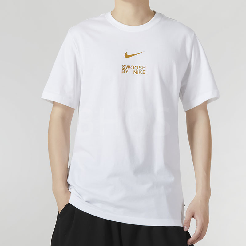 나이키 BIG SWOOSH LBR 화이트 남성 티셔츠