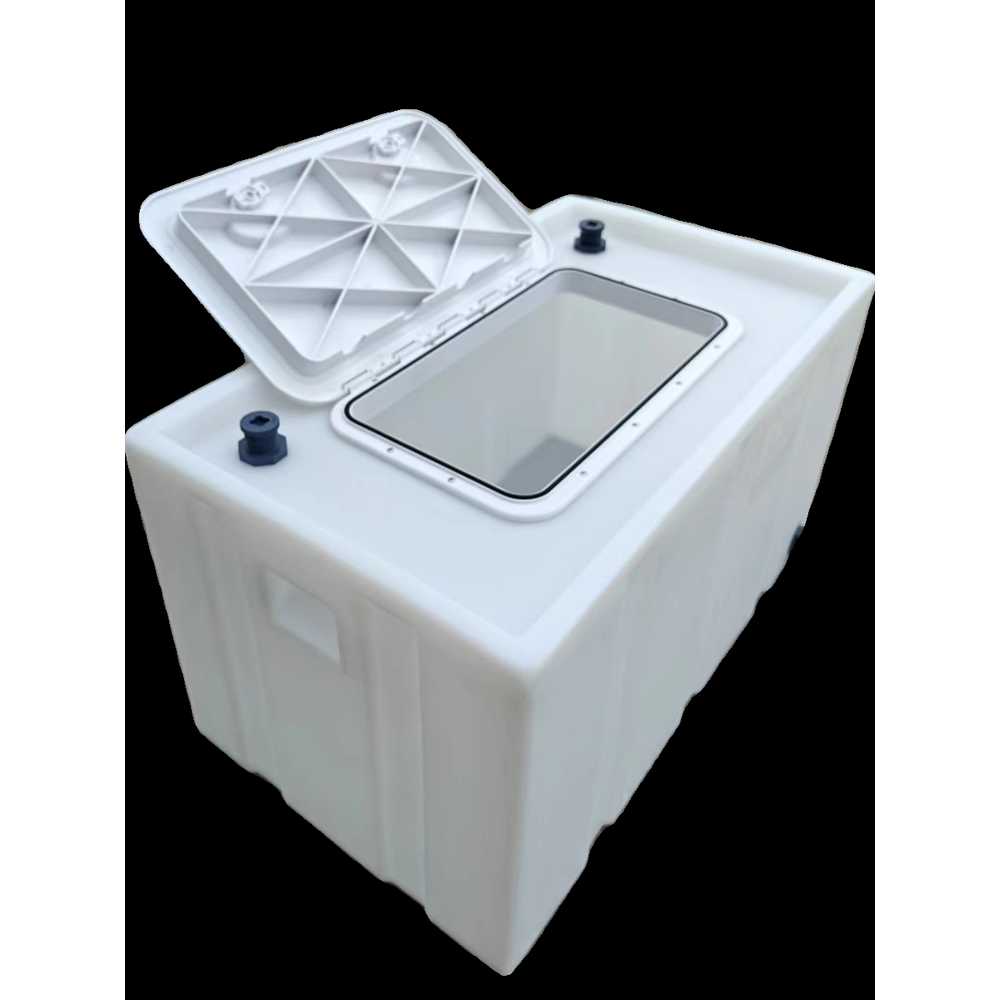 횟집 물고기통 다용도 저장박스 이송 운반 낚시 수조 45L 54x34x28 구경 29x19 이미지 6