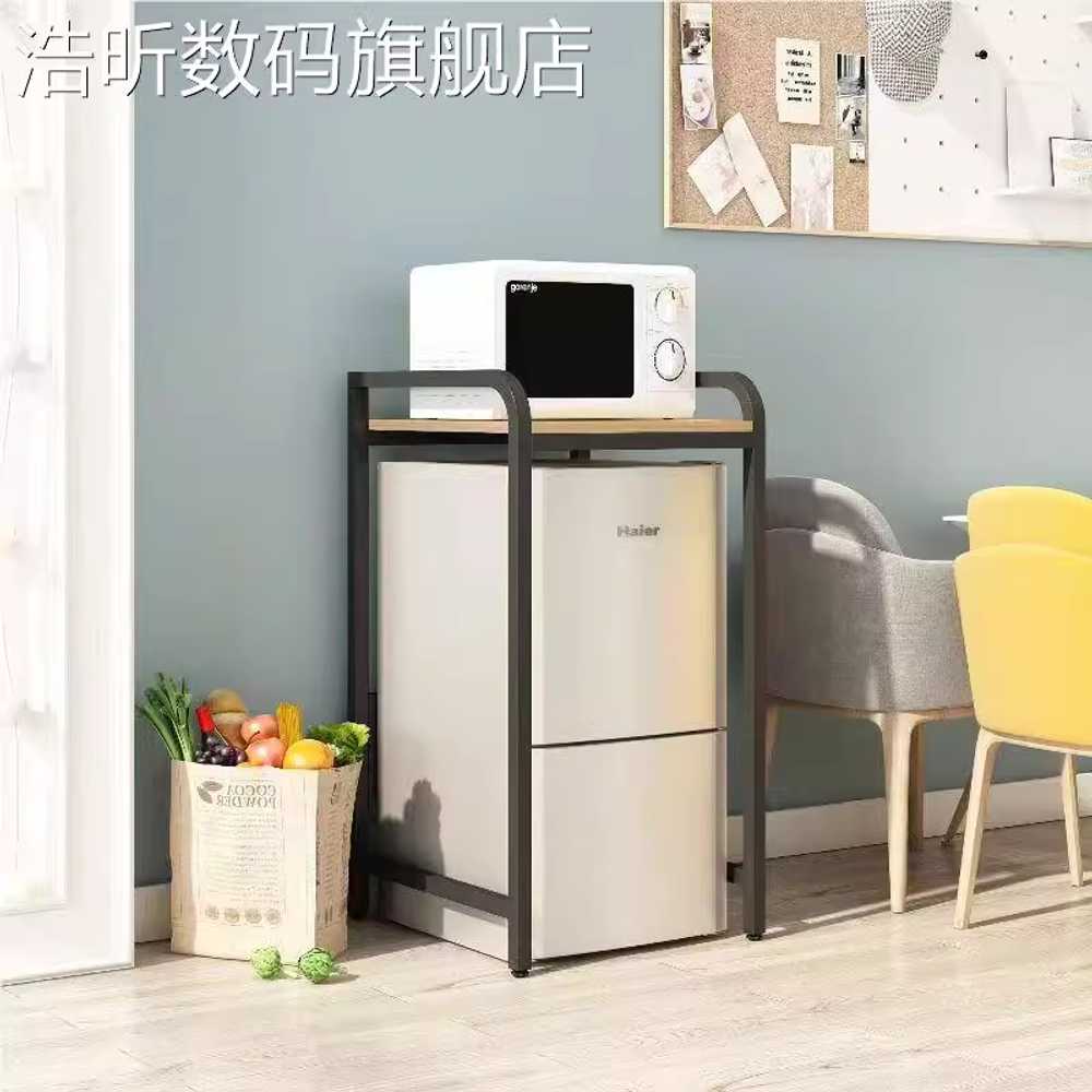 소형 냉장고 수납장 팬트리장 사무실 렌지 원룸 주방 50x50x90 + 월넛 1단 - 상세 이미지 3