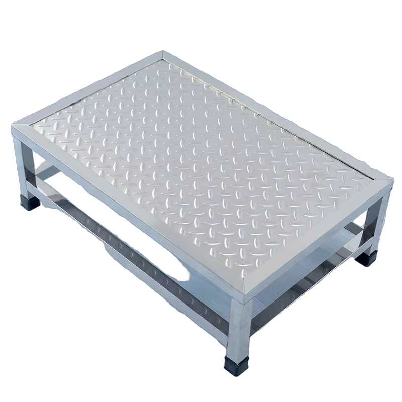 안전 작업 계단 철제 발판 문턱 도배 캠핑 세차 사다리 60x40 - 상품 이미지