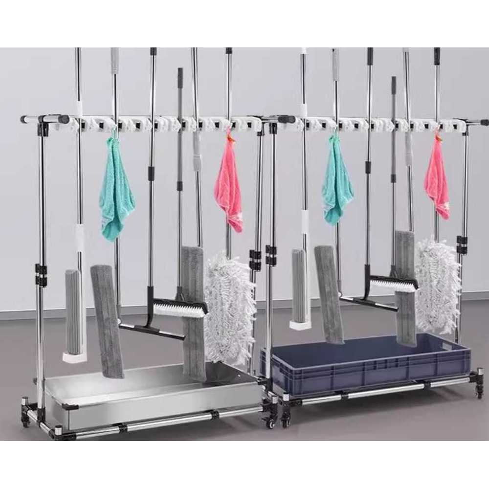다목적 청소도구함 보관함 대형마트 중형 탈의실 공장 일반 모델/56개 후크(대야X) - 상품 이미지