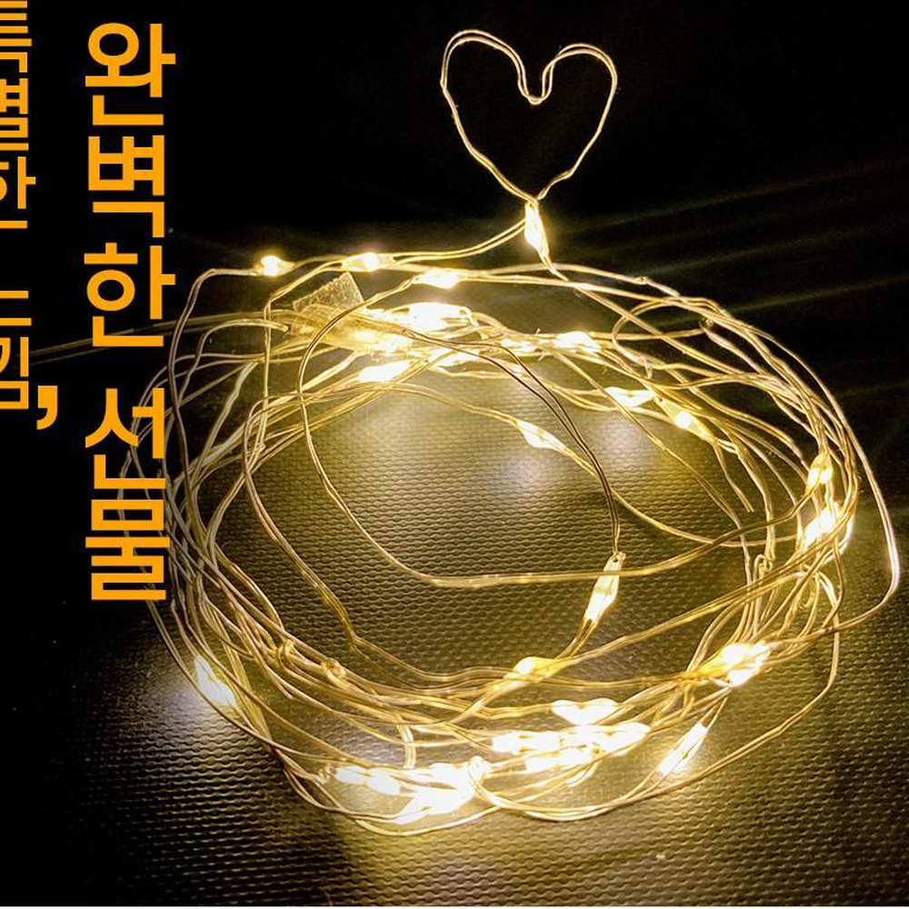 와인병파티조명 인테리어조명와이어전구 방수무드등줄전구 20구 2M - 상세 이미지 5